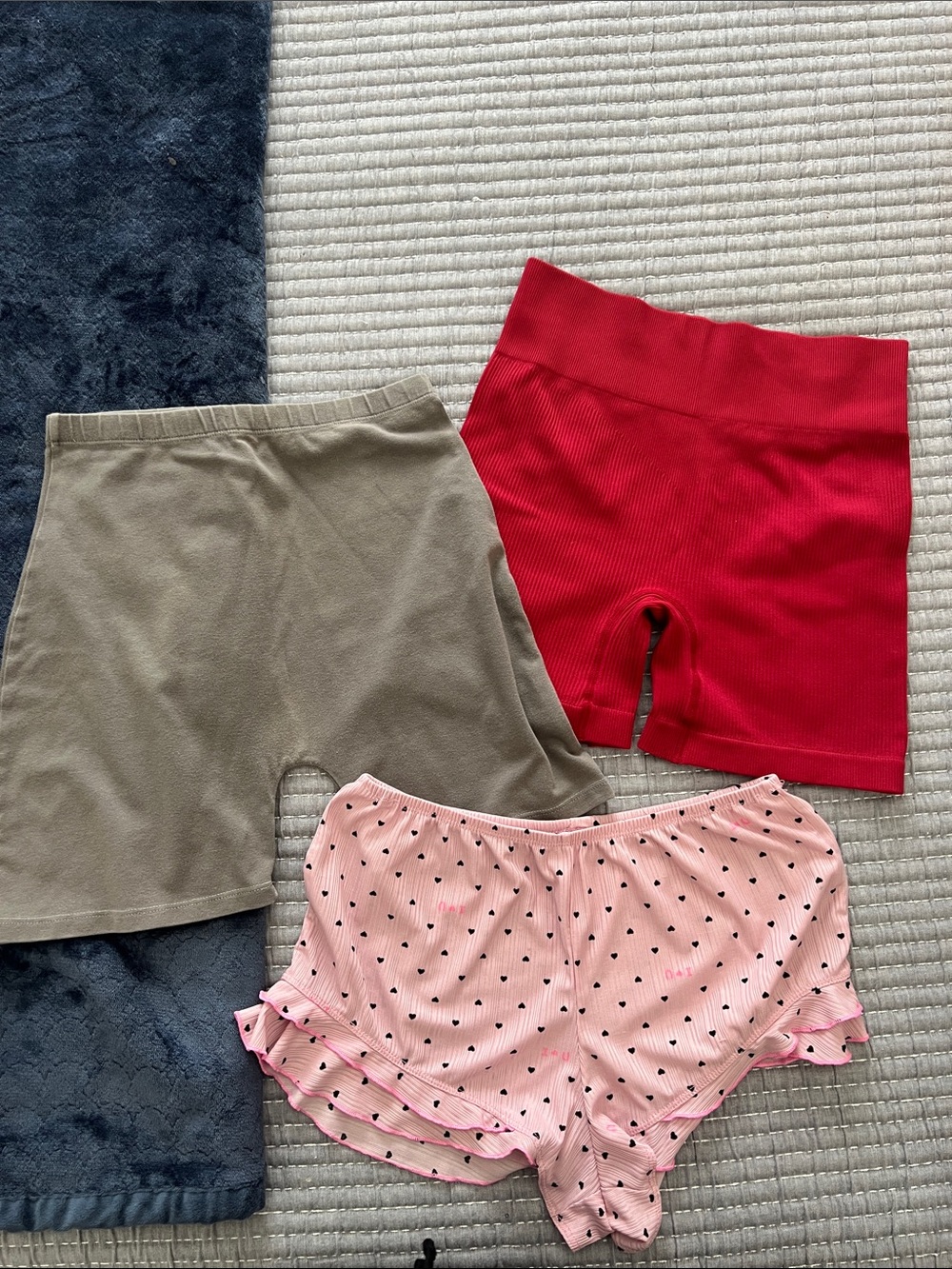 Size SMALL lot of three random shorts trio